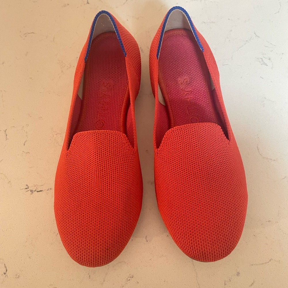 Rothy’s Orange Round Toe Flat Shoes
